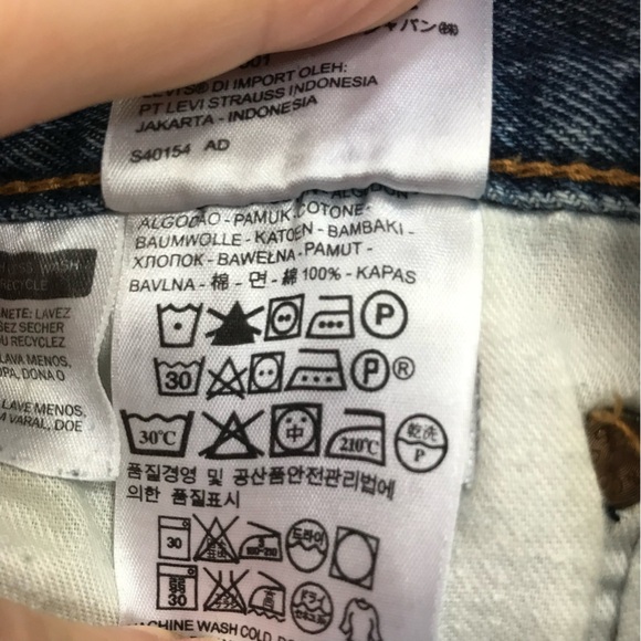 Levi's Blue Jeans Button Fly 36x30 straight leg distressed worn broken in - Picture 6 of 7